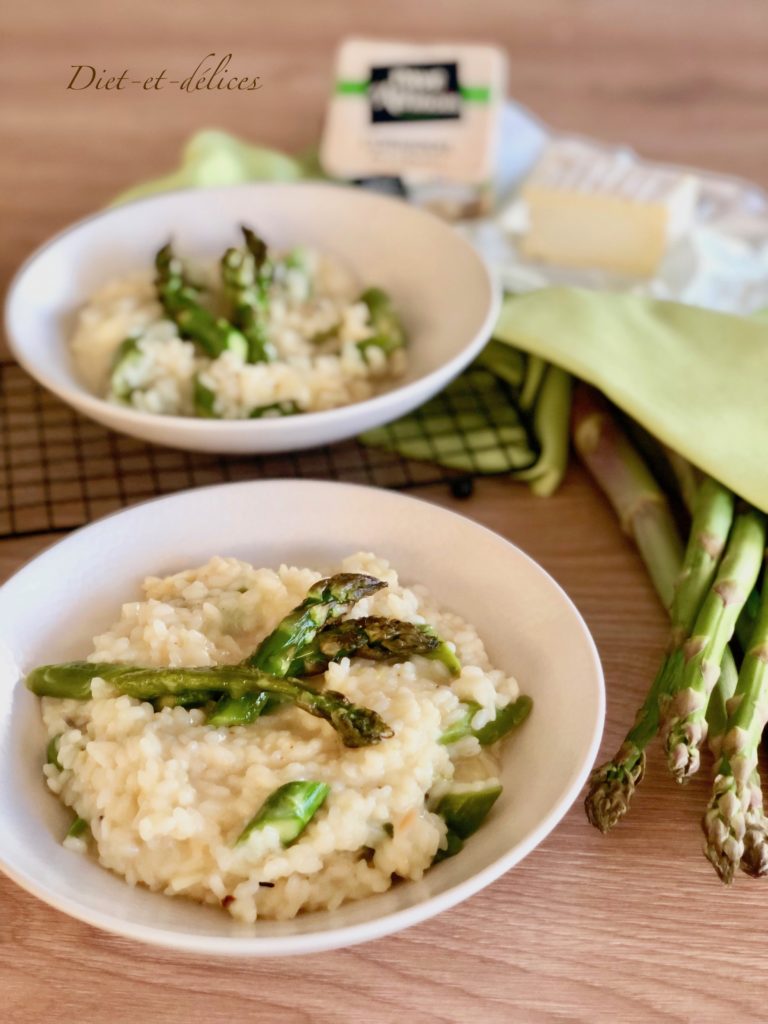 Risotto Aux Asperges Vertes Et Pavé D’Affinois : Diet & Délices ...