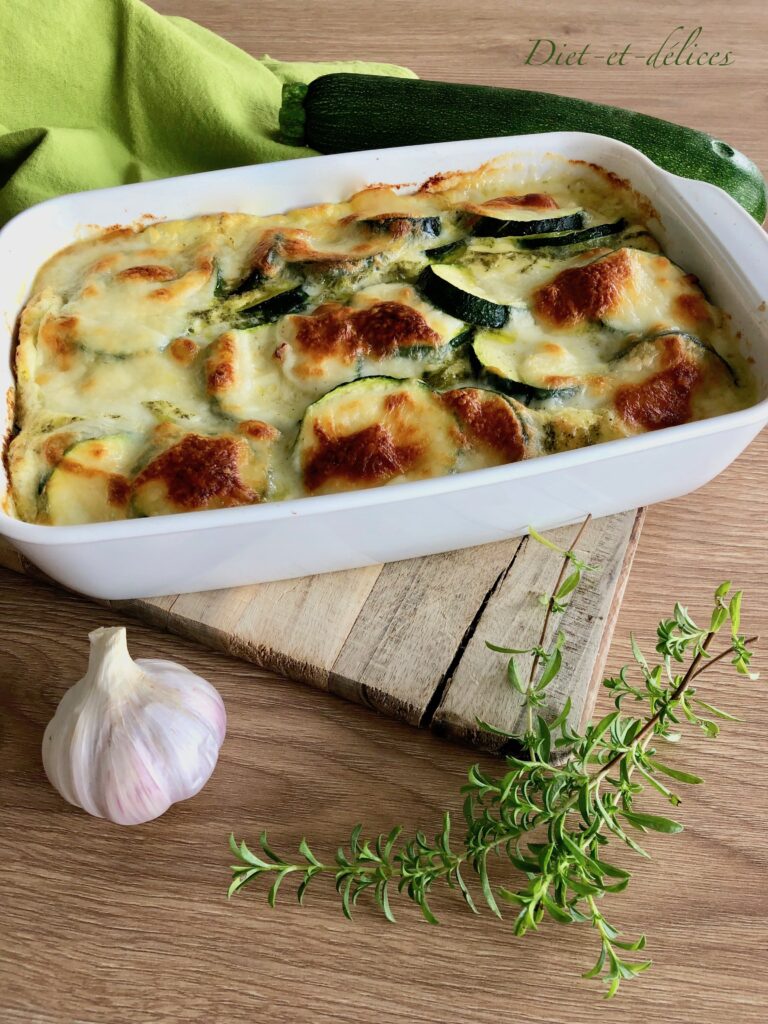 Gratin de courgettes à la sarriette