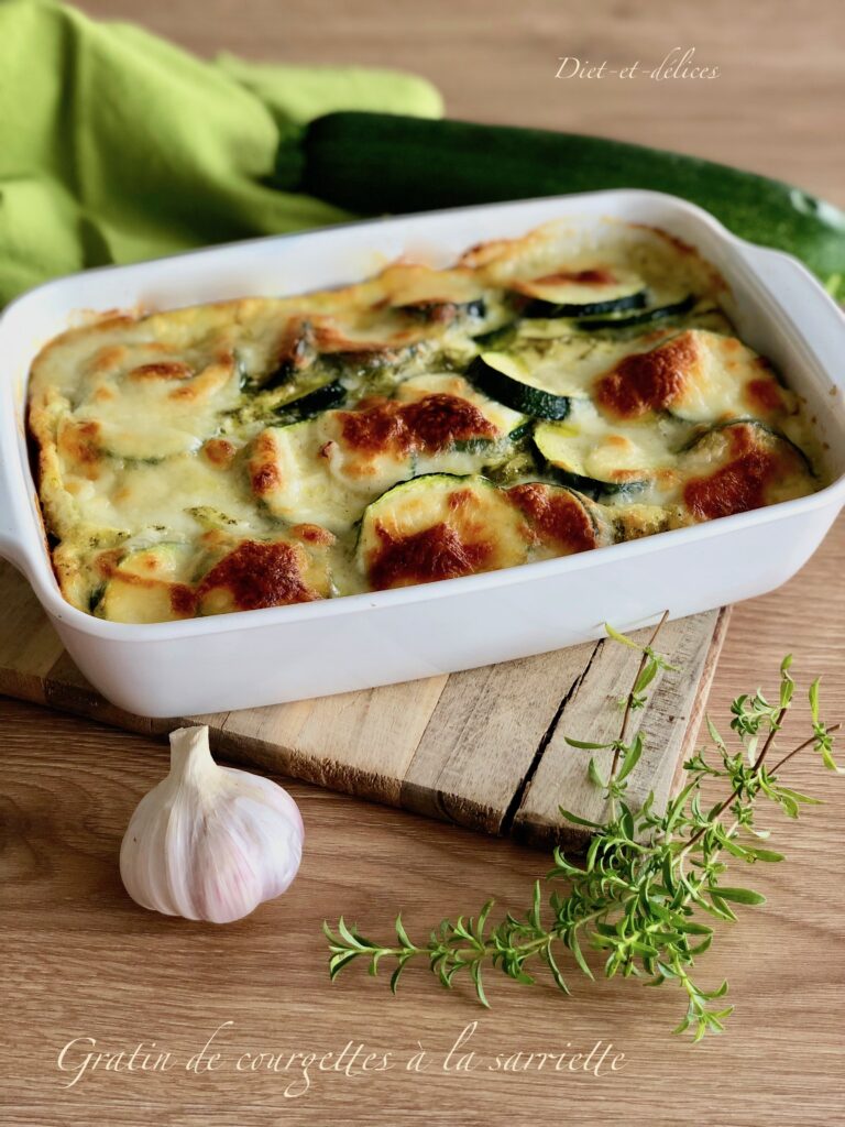 Gratin de courgettes à la sarriette